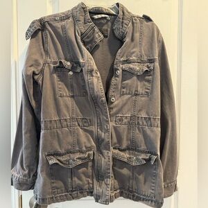 Levi's Charcoal Utility Jacket for Women